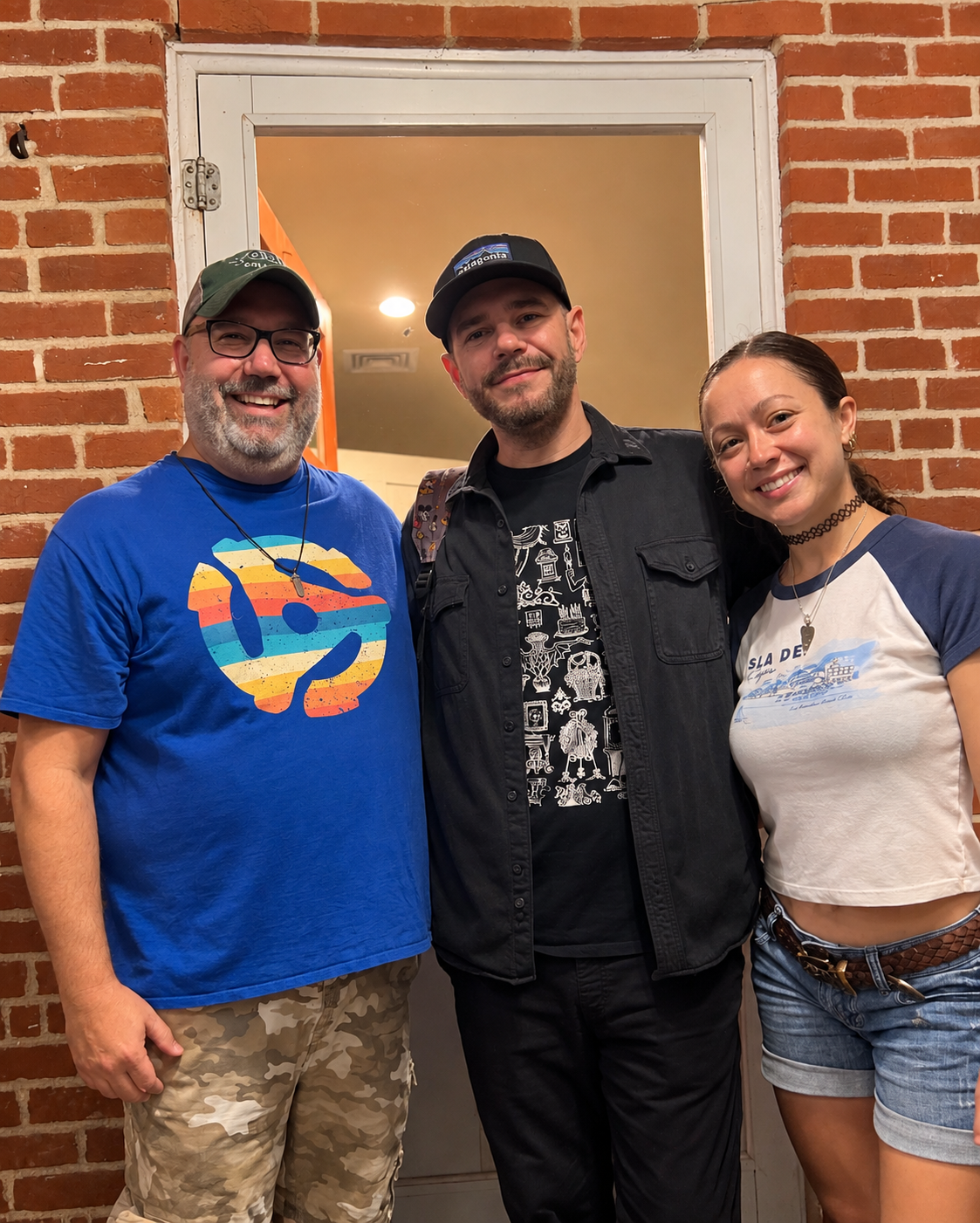 Travis Wallace and Angela DiNardo of Pharos Paranormal Society with Steve Gonsalves